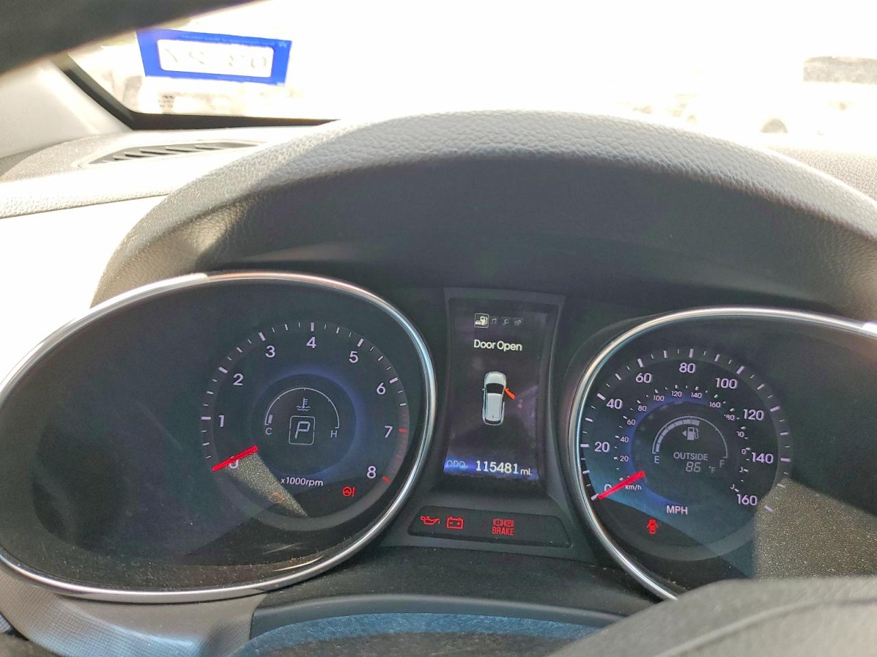 2016 Hyundai Santa Fe Sport 2.0t Синий vin: 5XYZU3LAXGG320593