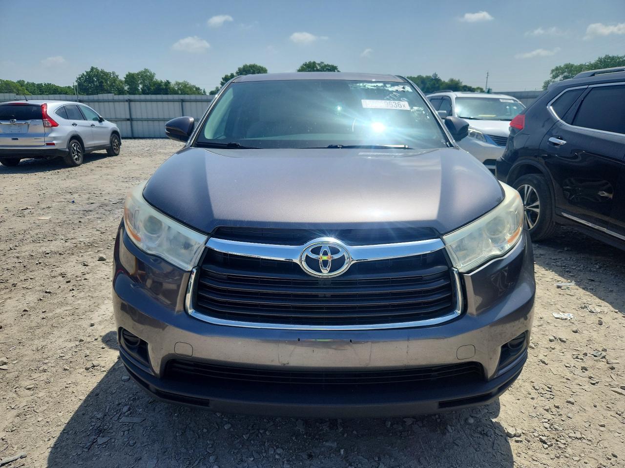 2014 Toyota Highlander Le Gray vin: 5TDZARFH3ES005803
