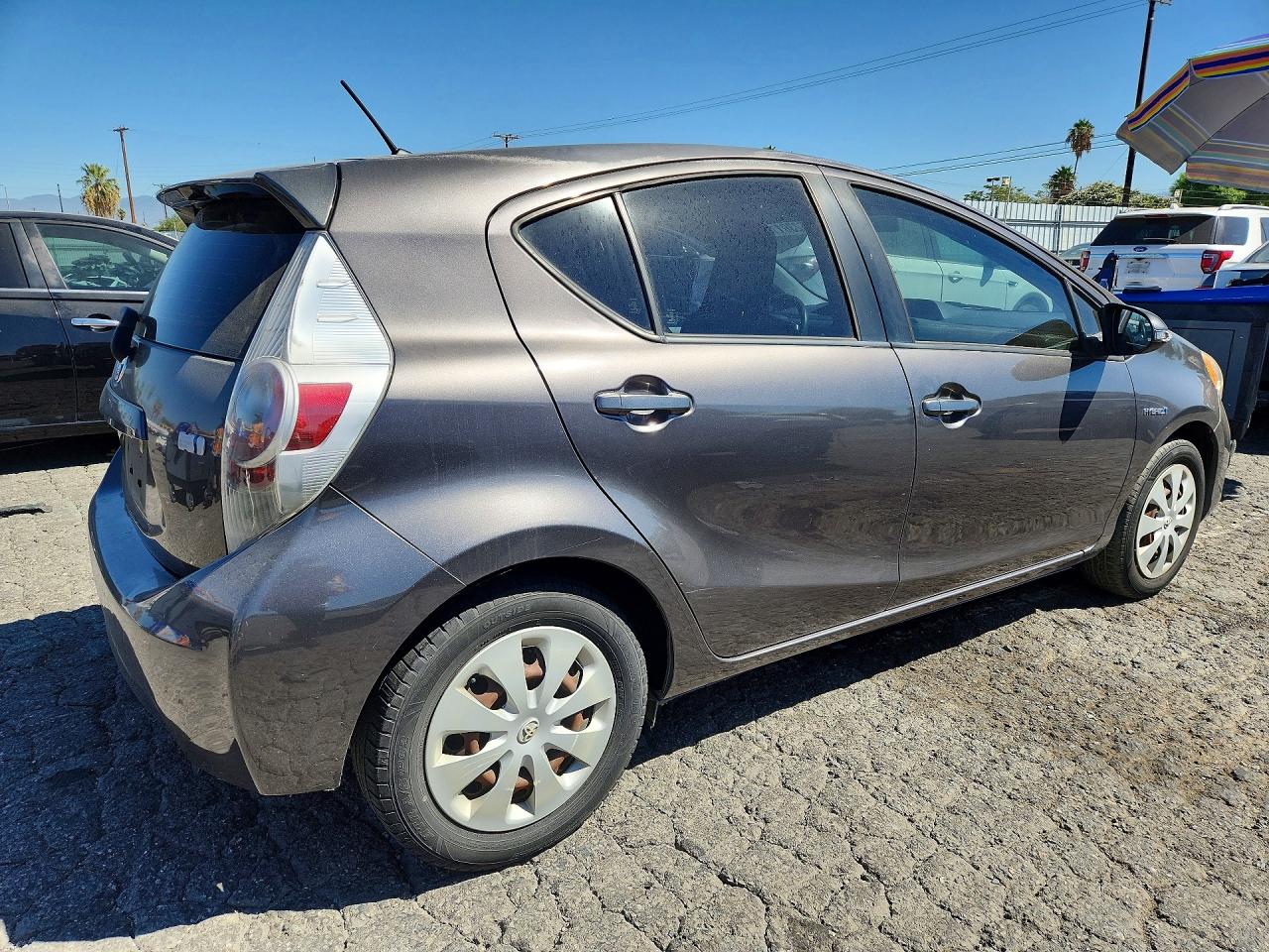 2014 Toyota Prius C One Gray vin: JTDKDTB3XE1560146