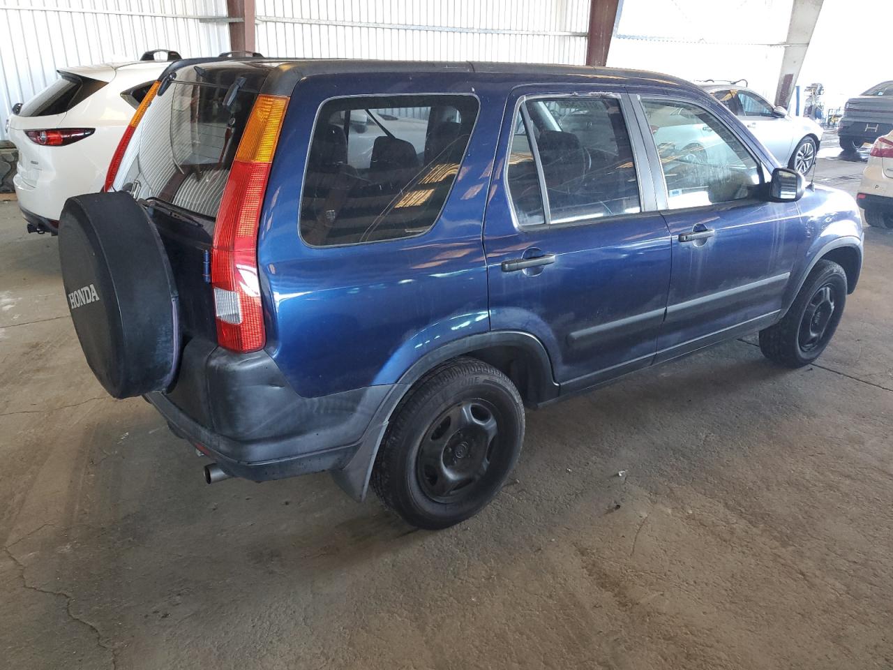 2004 Honda Cr-v Lx Blue vin: JHLRD68464C022534