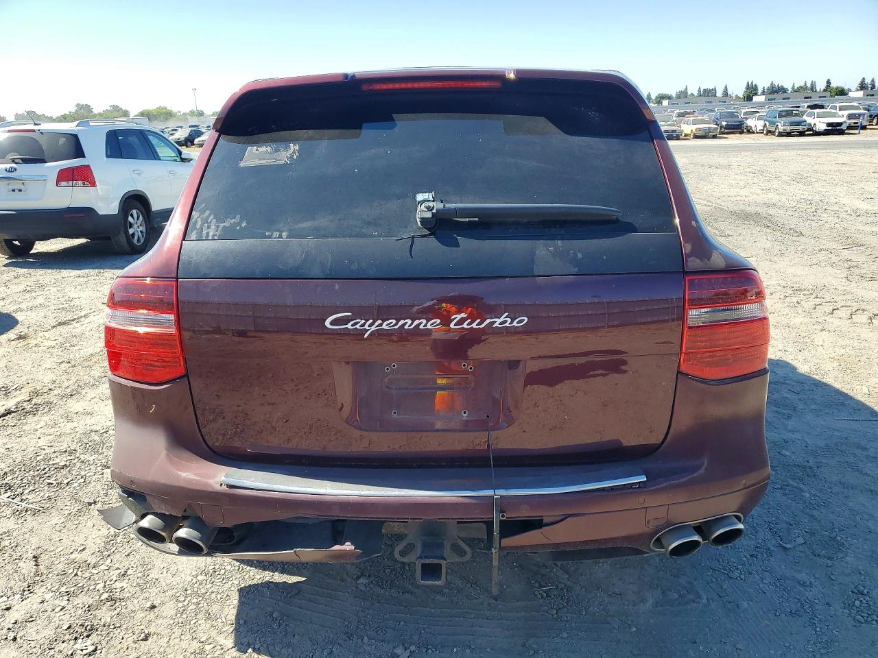 2008 Porsche Cayenne Turbo Темно-бордовый vin: WP1AC29P98LA91236