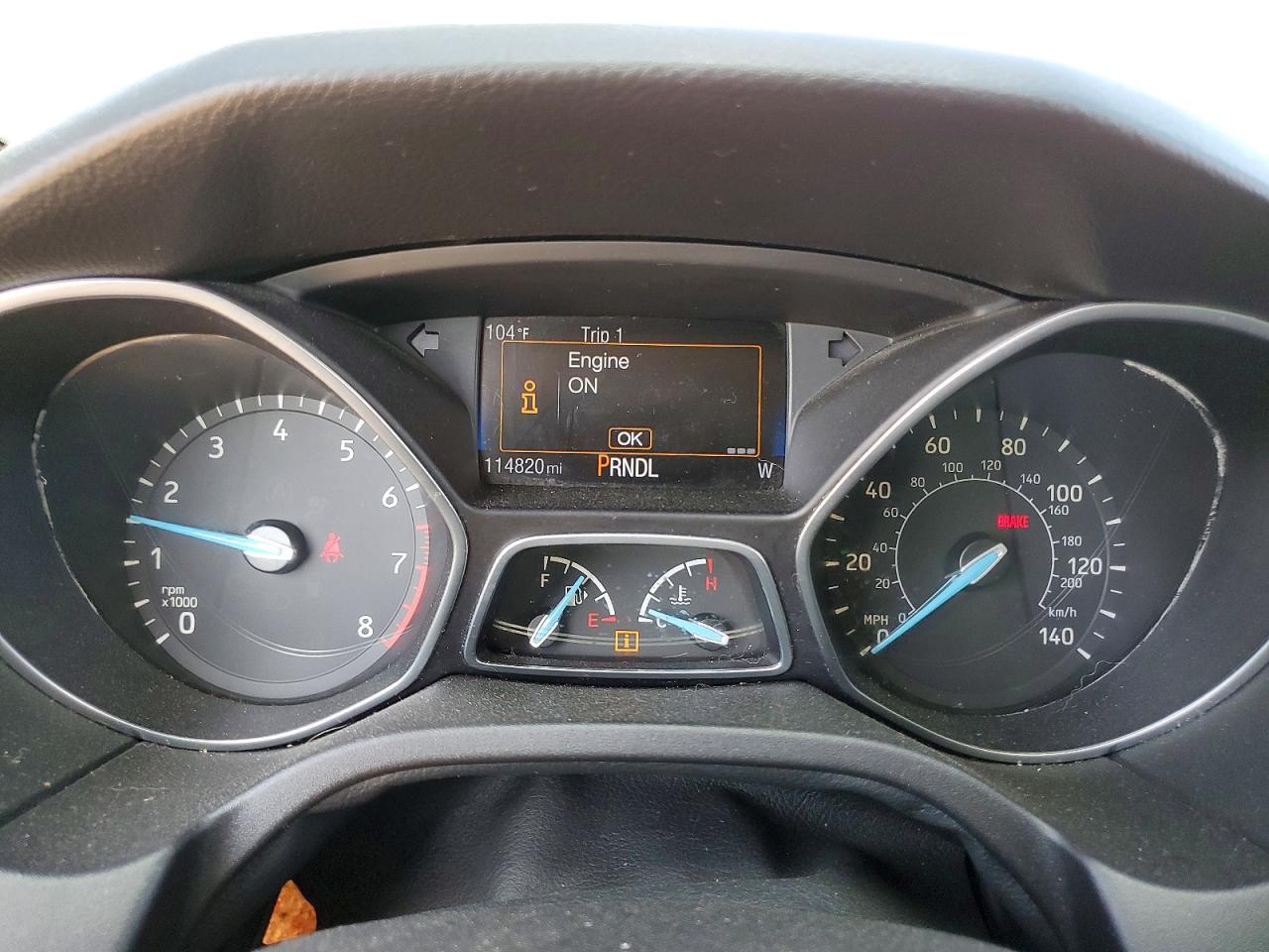 2015 Ford Focus Se Gray vin: 1FADP3F24FL348016