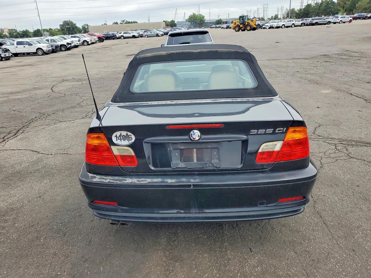 2001 Bmw 325 Ci Black vin: WBABS33421JY41989