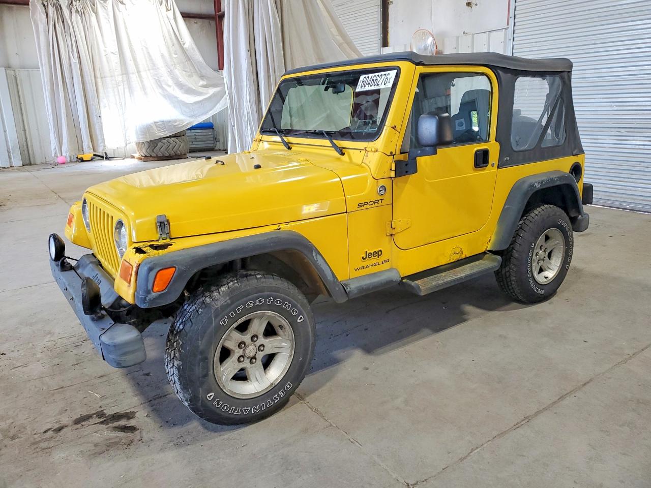 2006 Jeep Wrangler / Tj Sport Yellow vin: 1J4FA49S76P769611