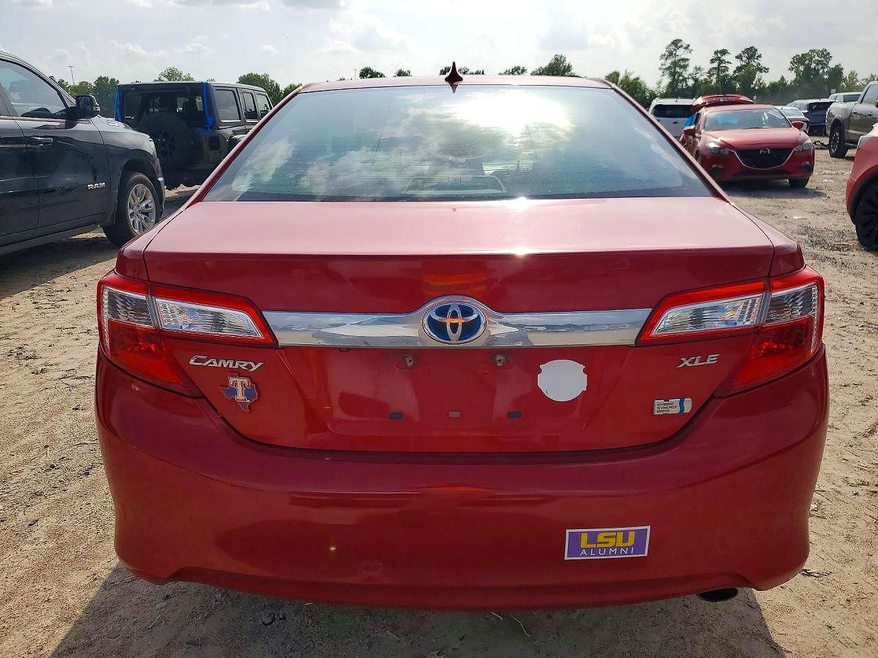2012 Toyota Camry Hybrid Xle Red vin: 4T1BD1FK8CU022333