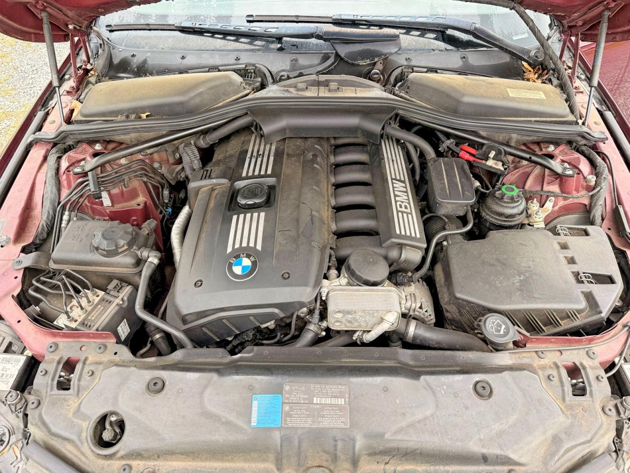 2009 Bmw 528 I Burgundy vin: WBANU53539C119930