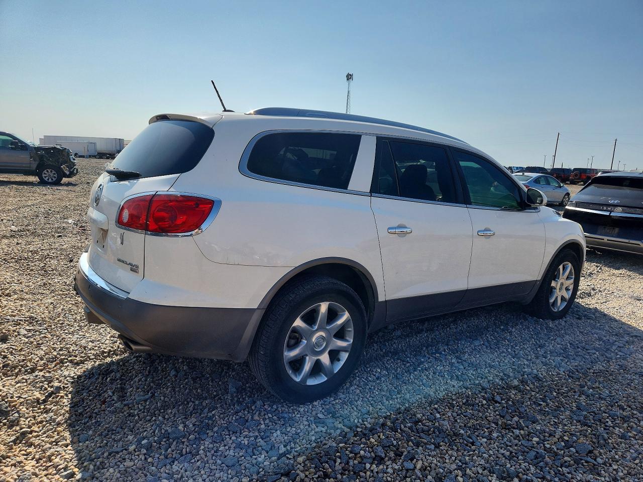 2010 Buick Enclave Cxl White vin: 5GALRCED1AJ210782