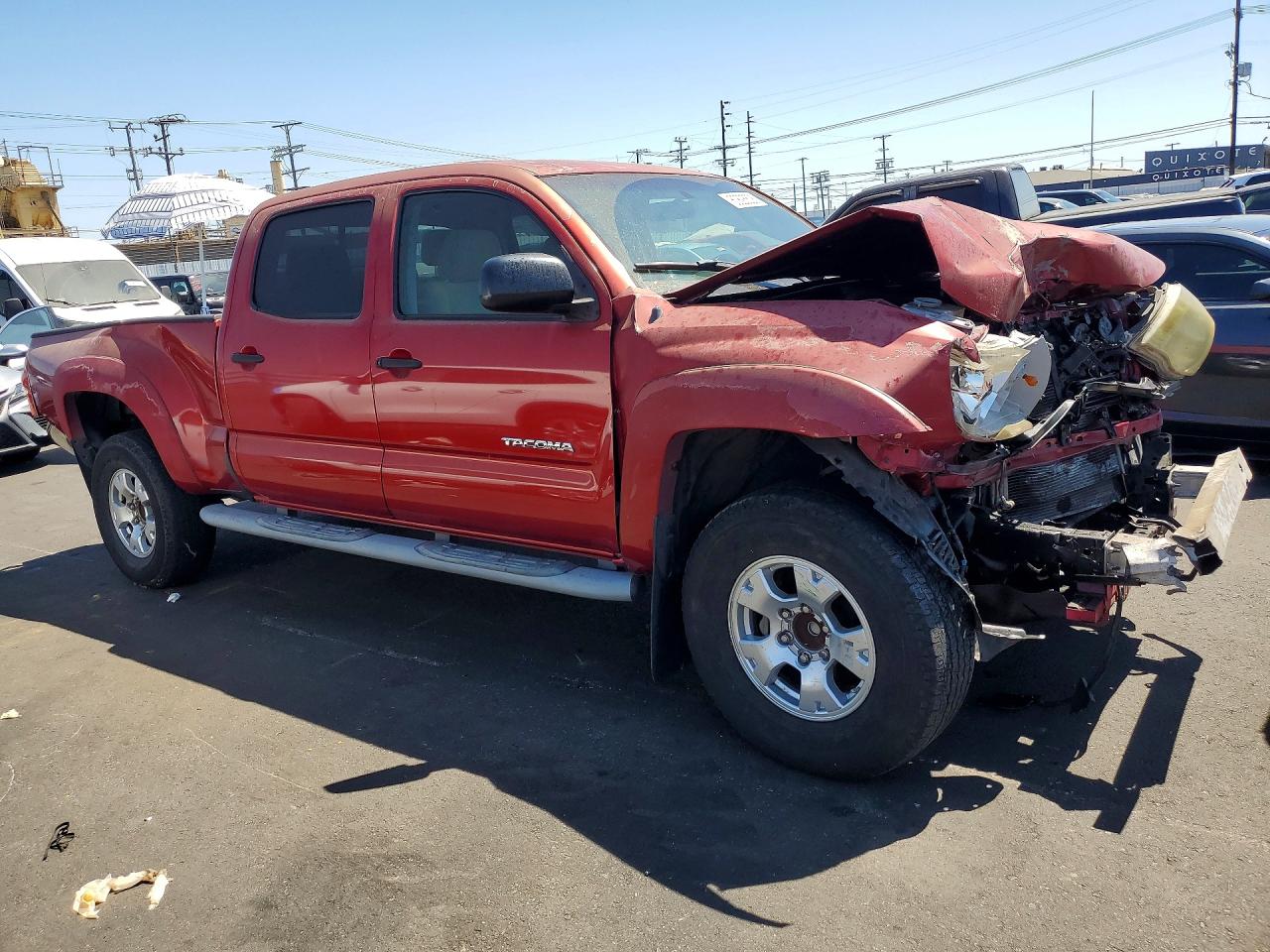 2006 Toyota Tacoma Double Cab Prerunner Long Bed Красный vin: 5TEKU72NX6Z287001