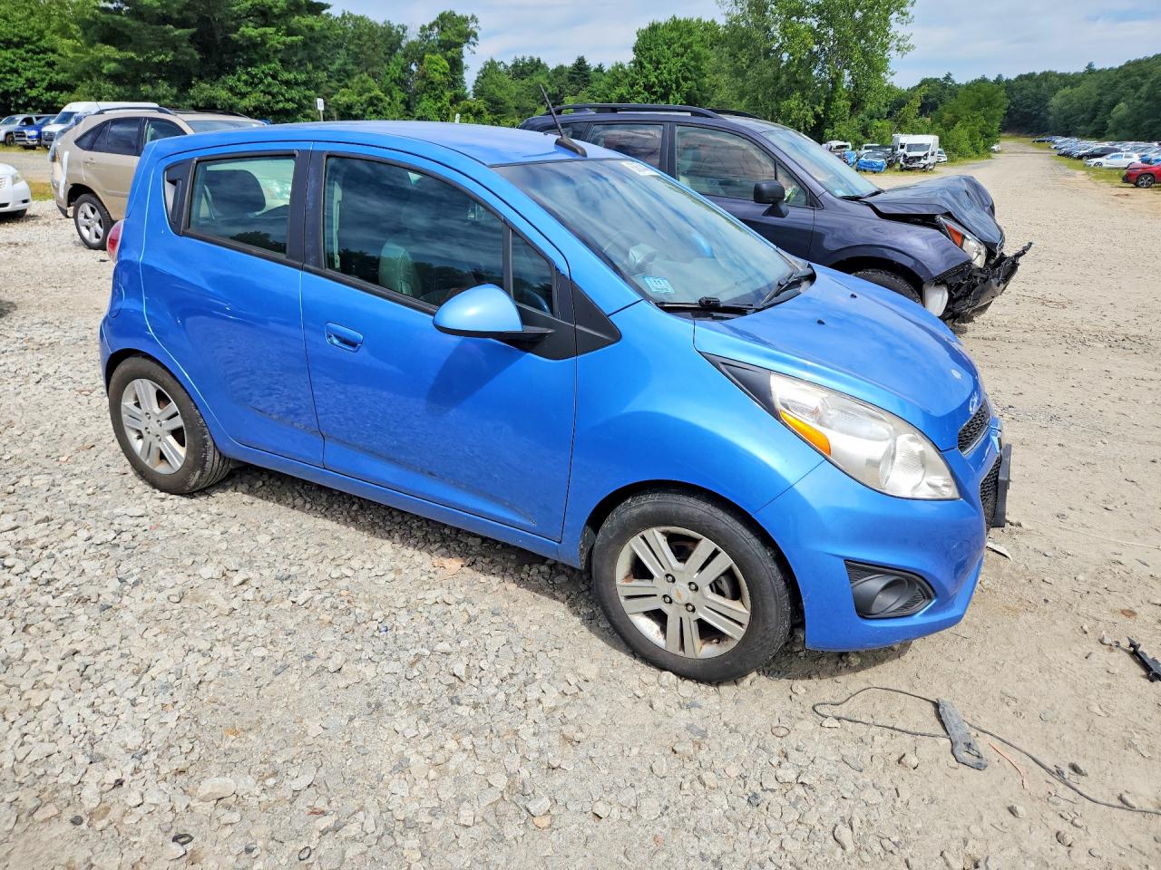 2014 Chevrolet Spark 1lt Blue vin: KL8CD6S96EC468426