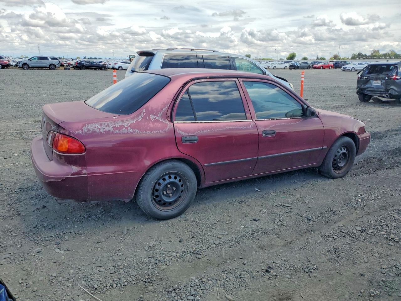 1998 Toyt Corolla Burgundy vin: 1NXBR12E5WZ021632