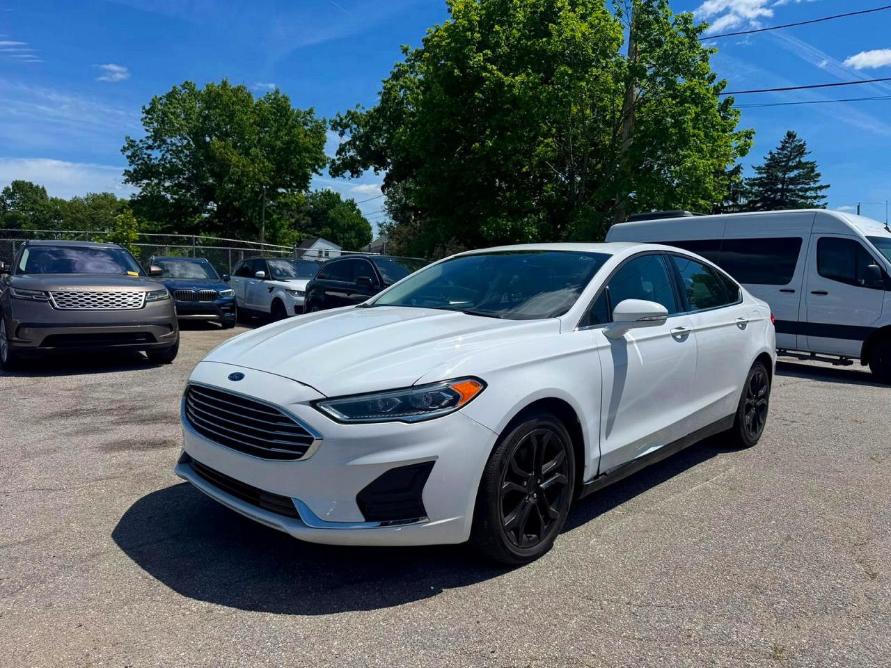 2020 Ford Fusion Sel White vin: 3FA6P0CDXLR117972