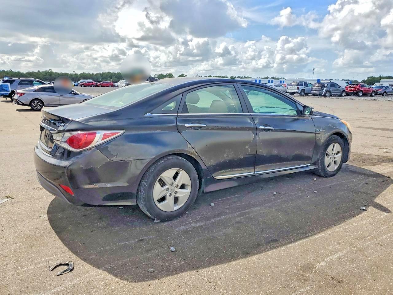 2012 Hyundai Sonata Hybrid Черный vin: KMHEC4A48CA024725