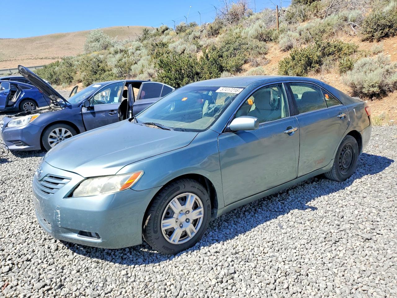 2007 Toyota Camry Le Зеленый vin: 4T1BE46K57U580080