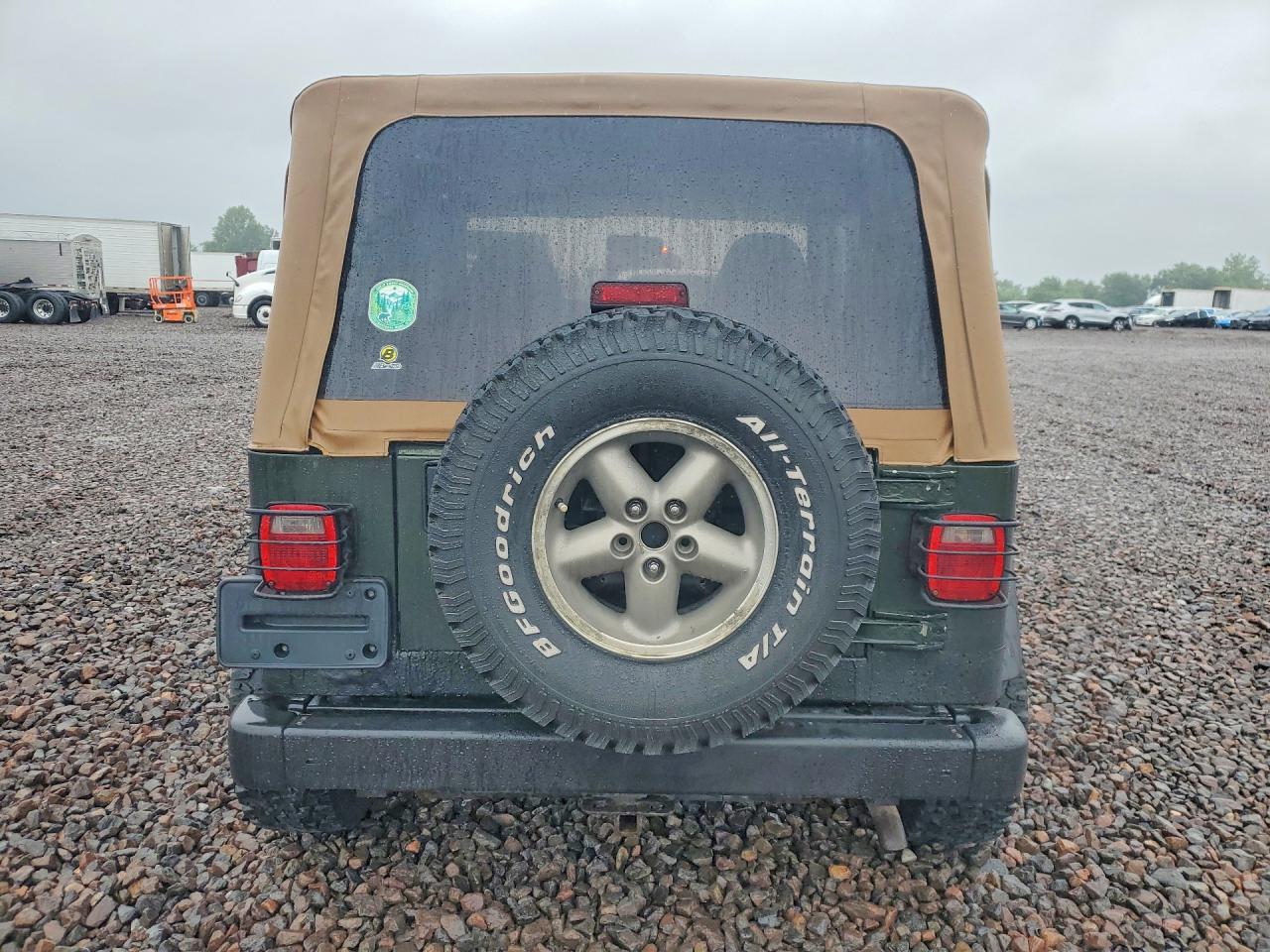 1998 Jeep Wrangler / Tj Sport Green vin: 1J4FY19S9WP786680