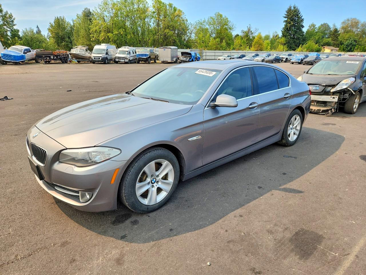 2013 Bmw 528 I Silver vin: WBAXG5C5XDD228842