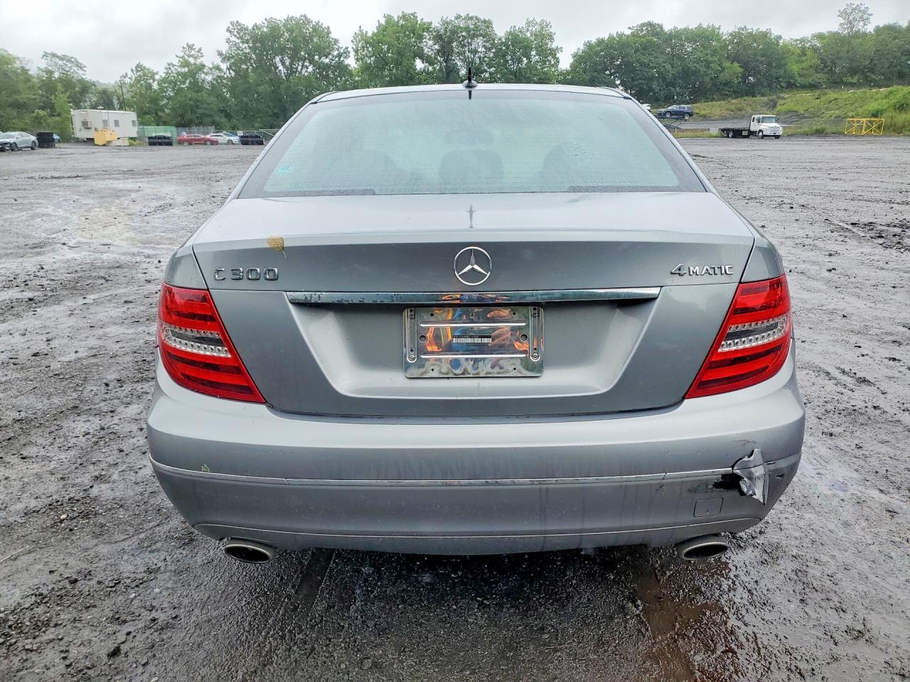 2014 Mercedes-benz C 300 4matic Silver vin: WDDGF8AB9EG193037