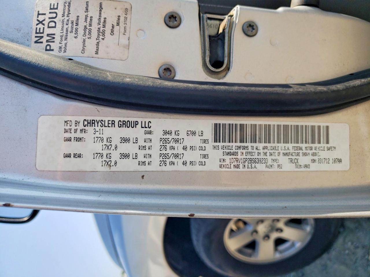 2011 Dodge Ram 1500 Slt Silver vin: 1D7RV1GP2BS638233
