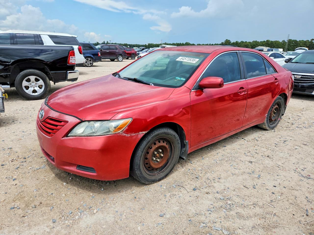 2007 Toyota Camry Le Red vin: 4T1BE46K87U067650