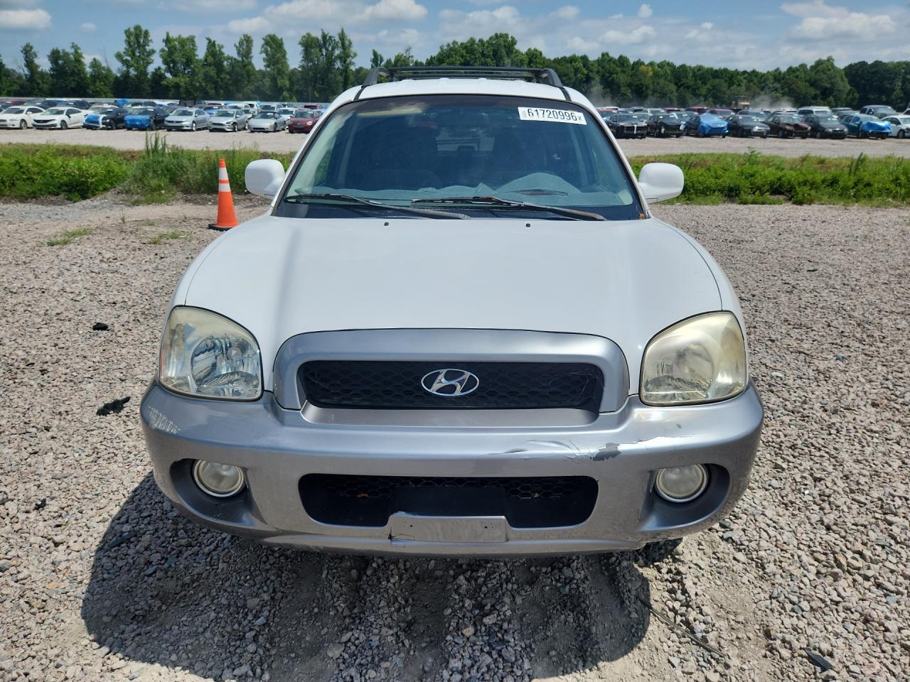 2004 Hyundai Santa Fe Gls White vin: KM8SC13D74U699528
