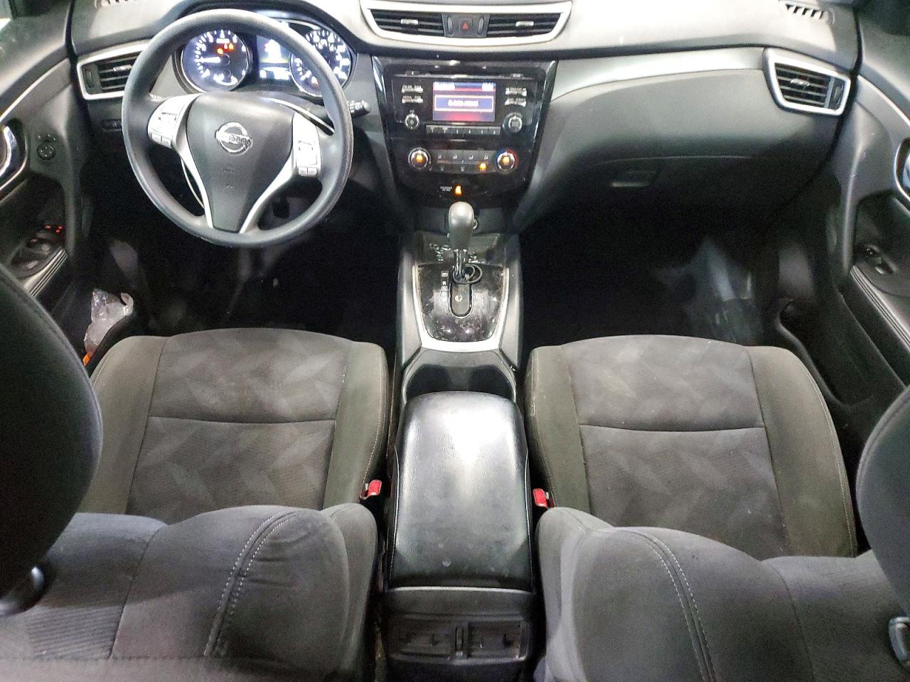 2015 Nissan Rogue S White vin: KNMAT2MV7FP589481