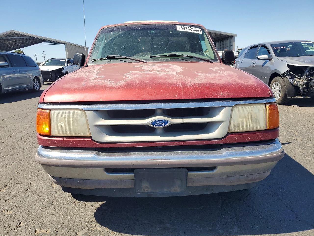 1997 Ford Ranger Red vin: 1FTCR10UXVUD26111