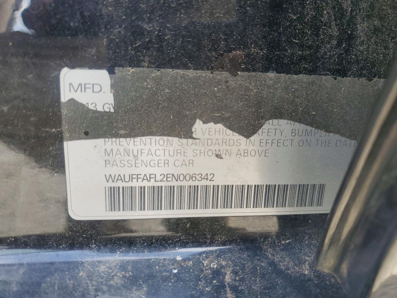 2014 Audi A4 Premium Plus Черный vin: WAUFFAFL2EN006342