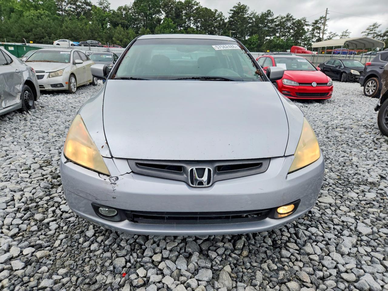 2004 Honda Accord Ex Silver vin: 1HGCM66504A104741
