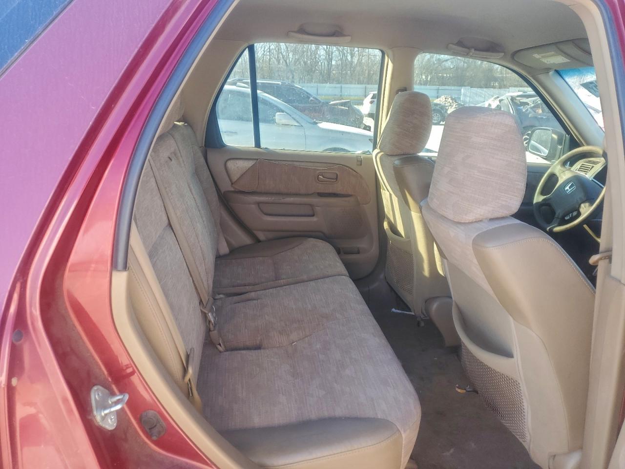 2004 Honda Cr-v Lx Red vin: JHLRD68414C018438