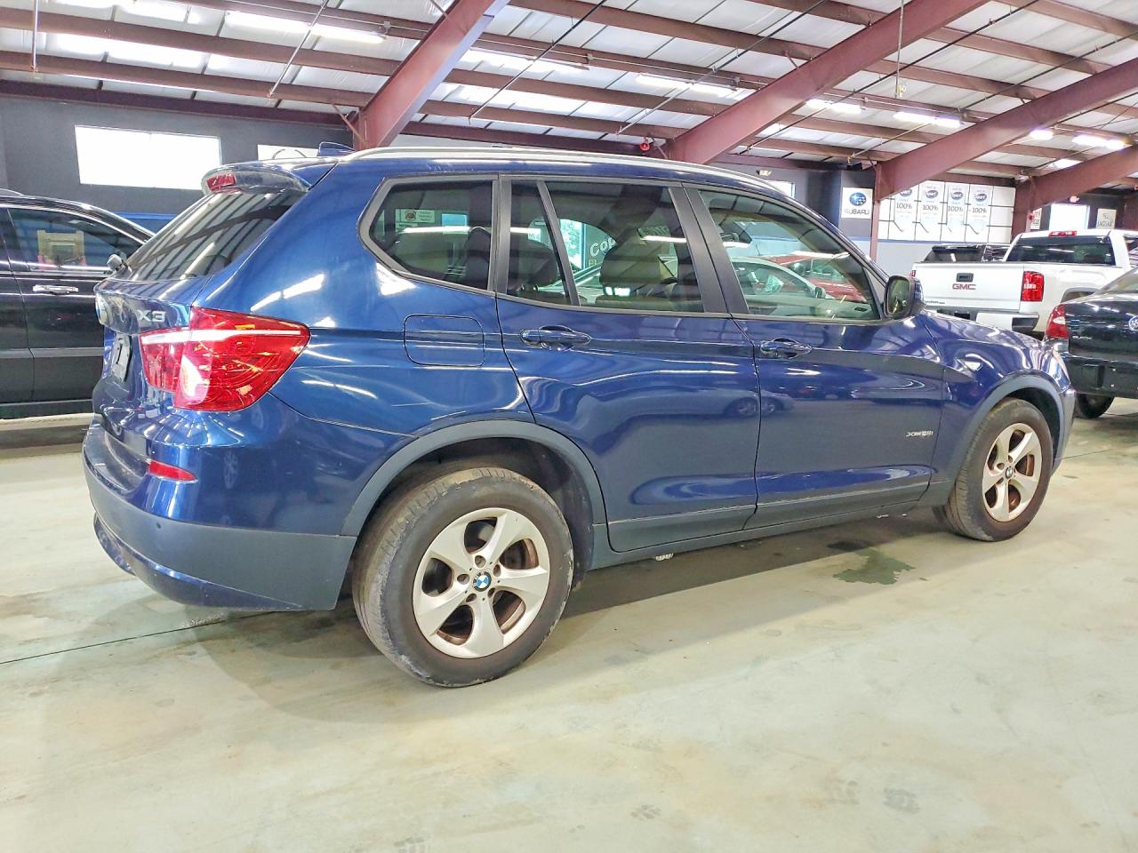 2011 Bmw X3 Xdrive28i Blue vin: 5UXWX5C5XBL706175