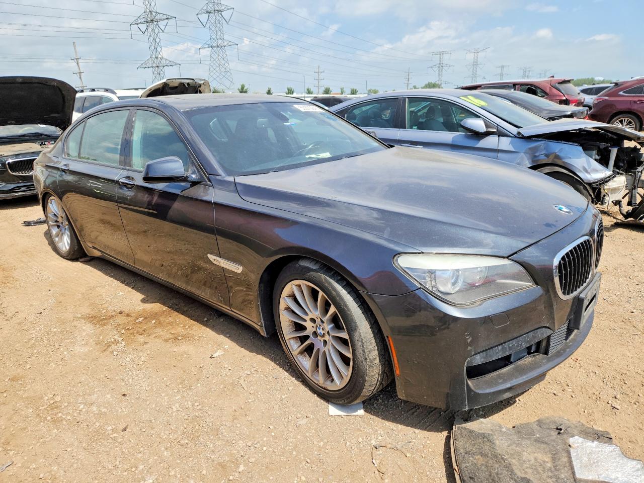 2011 Bmw 750 Lxi Gray vin: WBAKC8C52BC432657