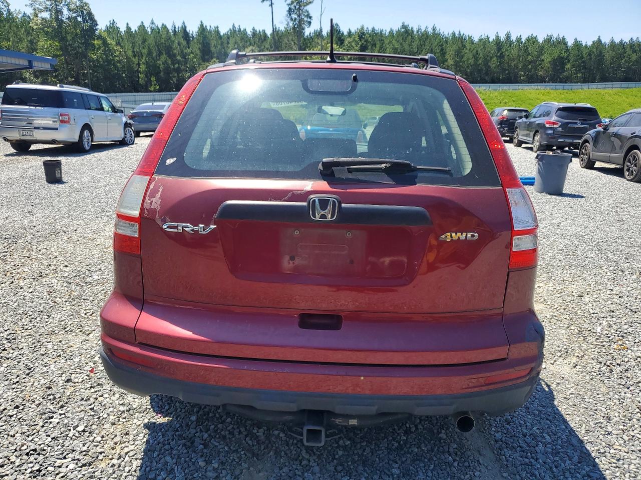 2011 Honda Cr-v Lx Red vin: 5J6RE4H33BL062048
