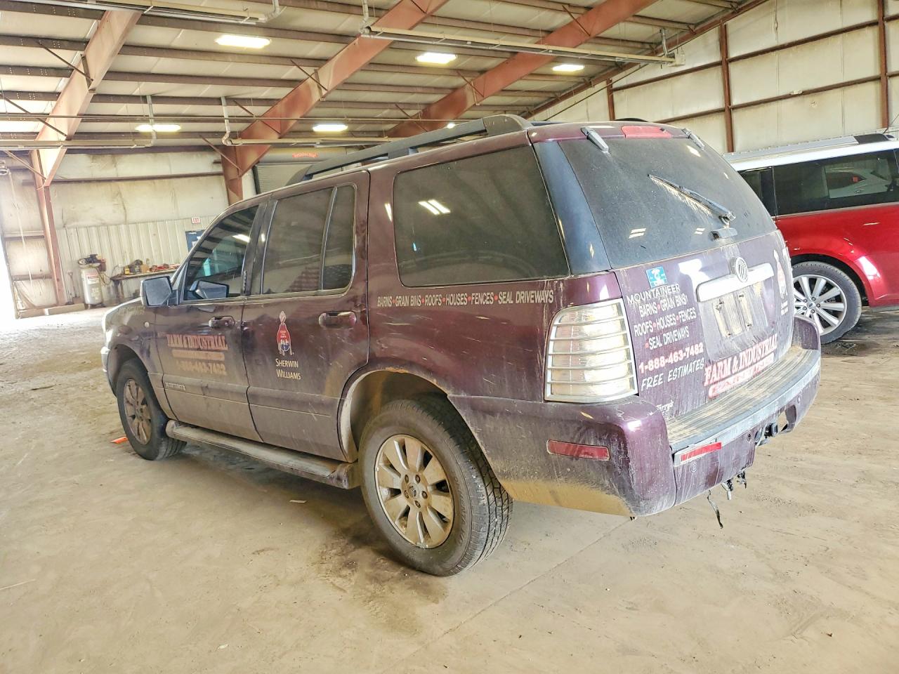 2007 Mercury Mountaineer Luxury Maroon vin: 4M2EU47E87UJ12495