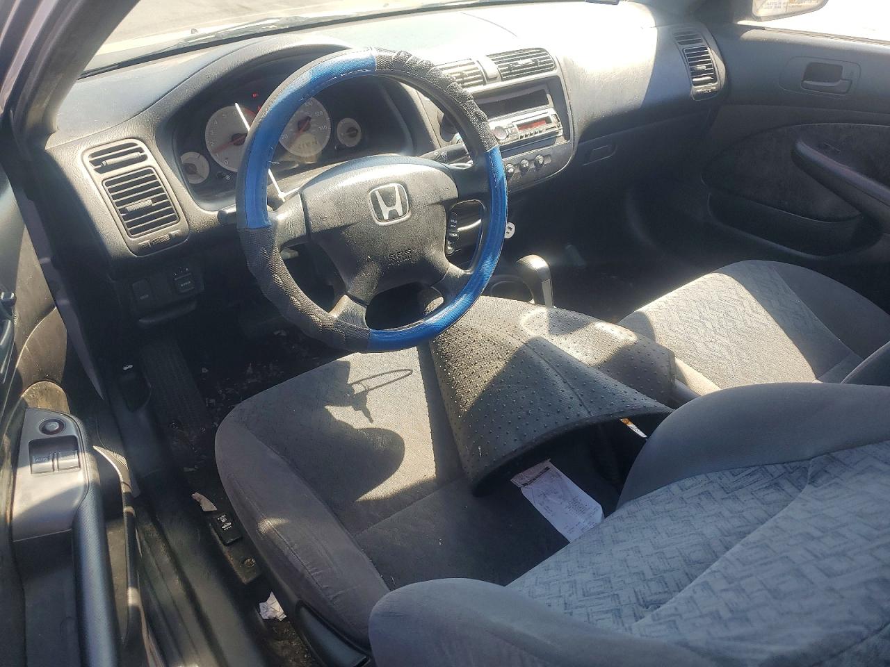 2001 Honda Civic Lx Silver vin: 1HGEM225X1L000460