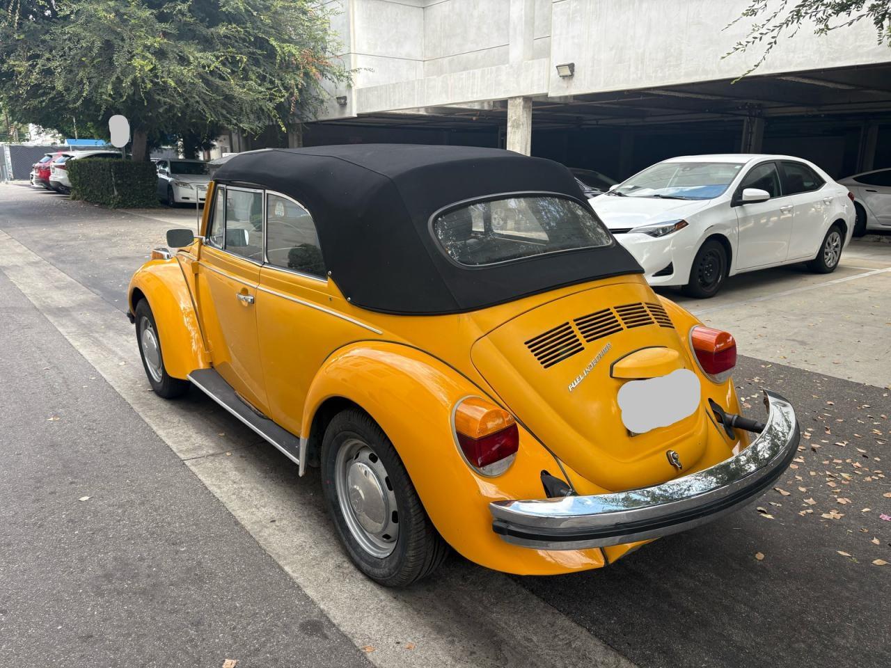 1978 Volkswagen Beetle Yellow vin: 1582009550