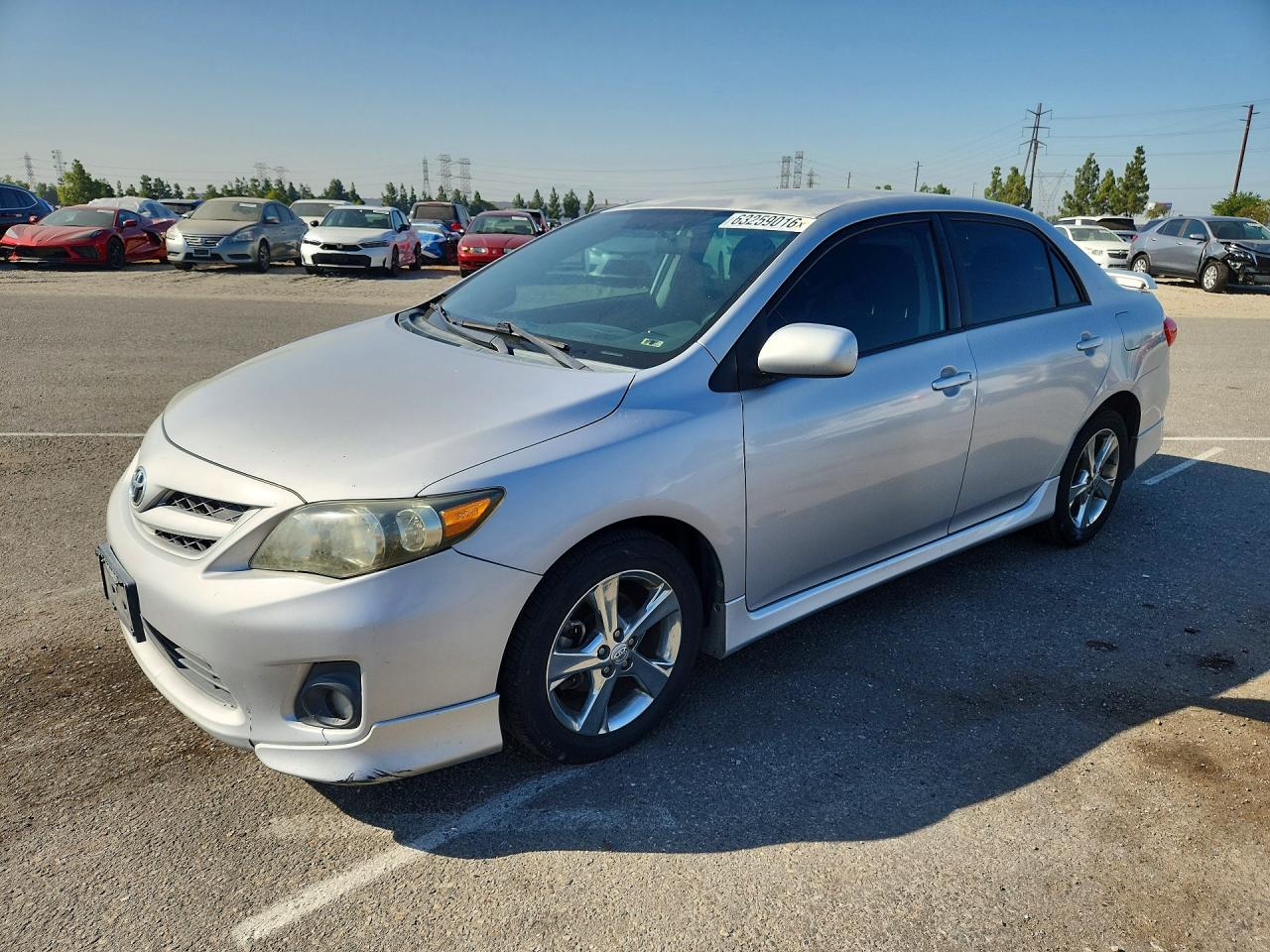 2011 Toyota Corolla S Silver vin: 2T1BU4EE5BC613698