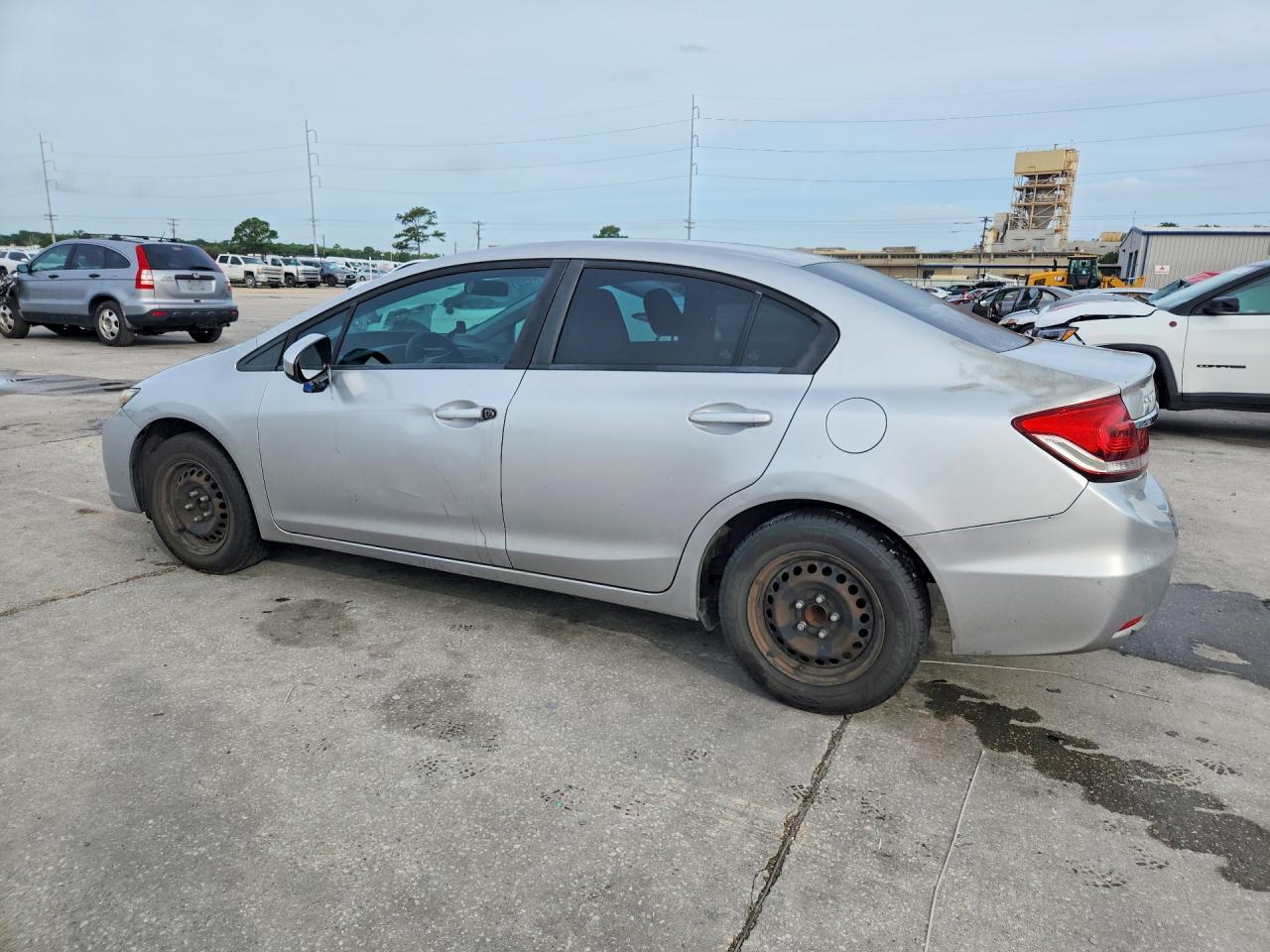 2015 Honda Civic Lx Silver vin: 19XFB2F55FE008145