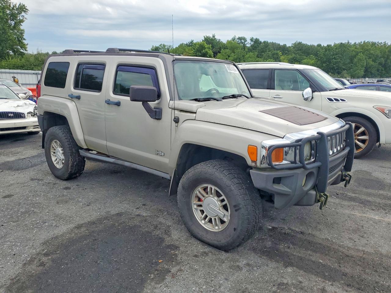 2007 Hummer H3 Серый vin: 5GTDN13E778114047