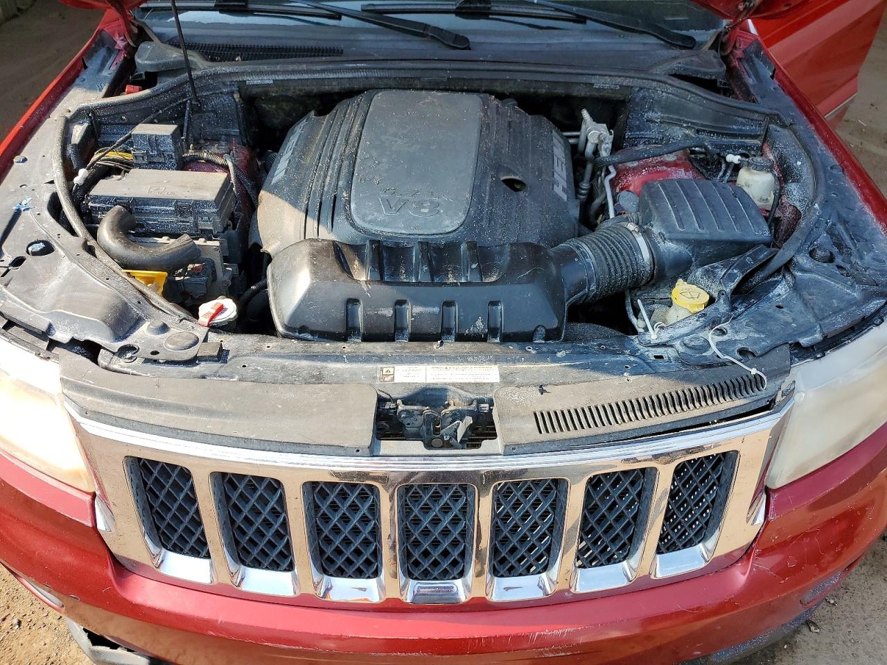 2011 Jeep Grand Cherokee Overland Red vin: 1J4RR6GTXBC596925