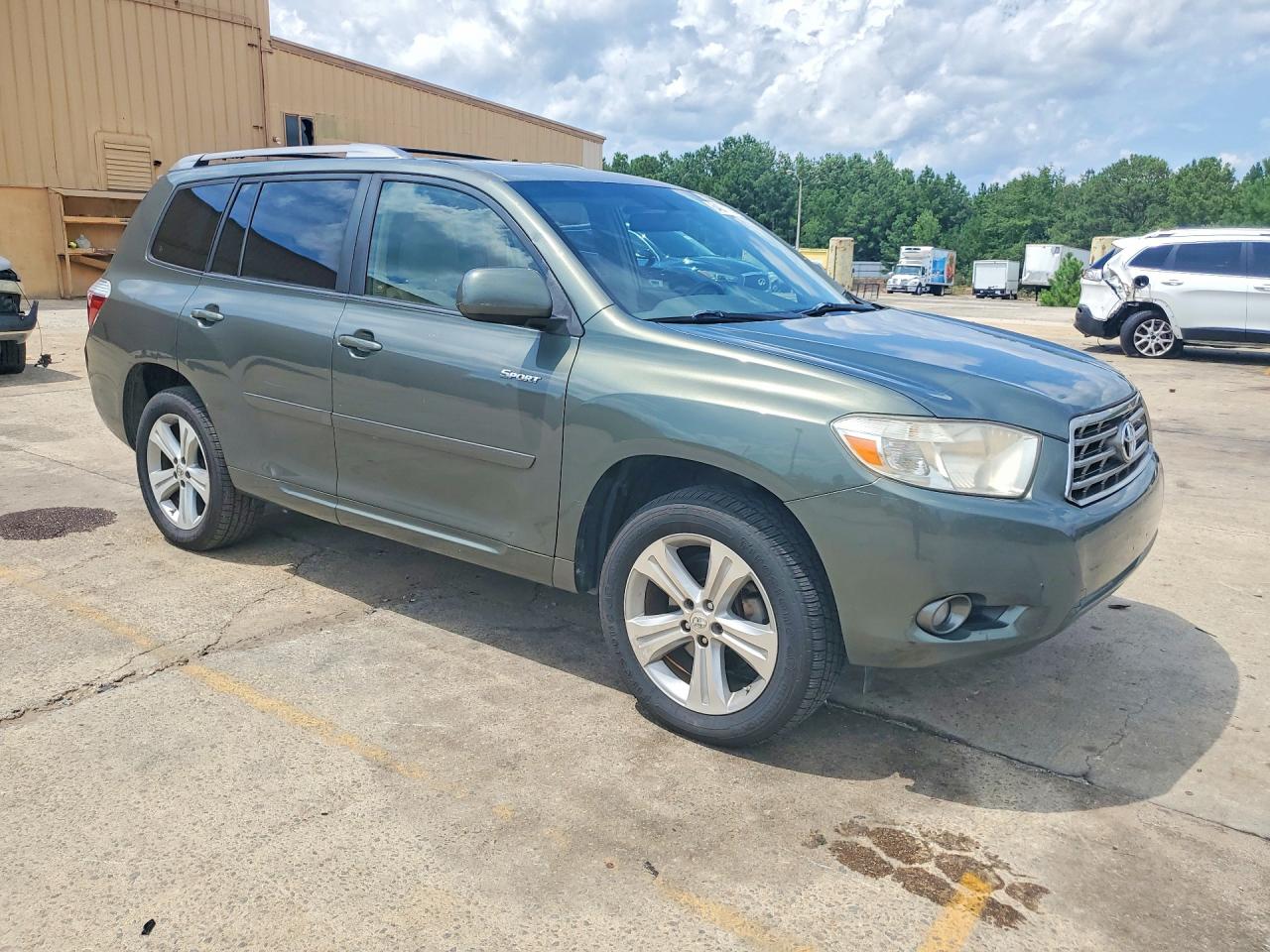 2008 Toyota Highlander Sport Green vin: JTEES43A282091490