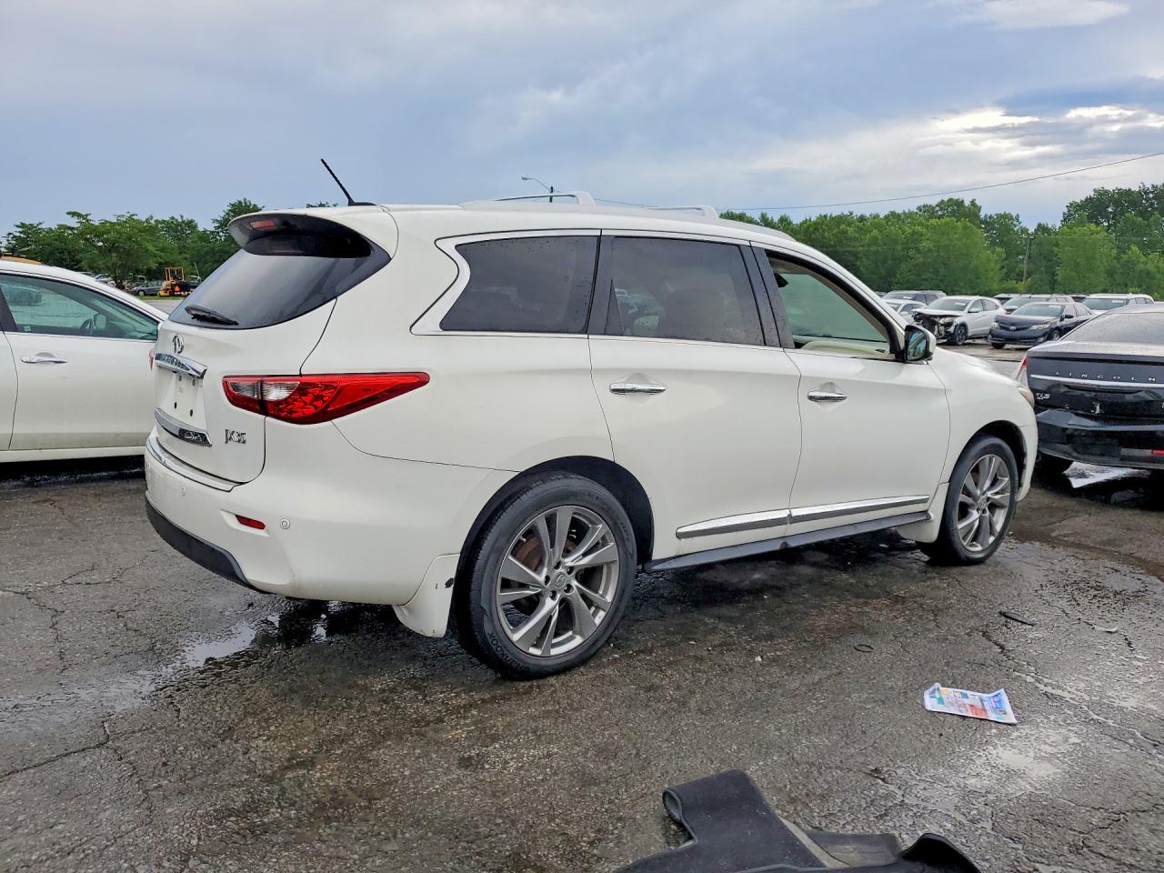 2013 Infiniti Jx35 Base White vin: 5N1AL0MMXDC352396