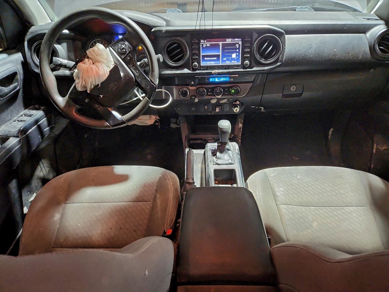 2021 Toyota Tacoma Double Cab Prerunner Long Bed Серый vin: 5TFCZ5AN2MX256597