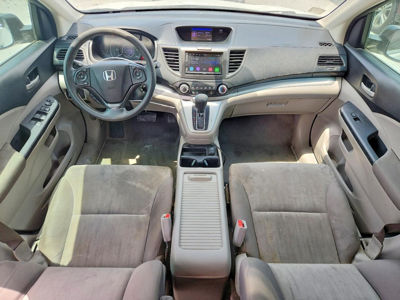 2013 Honda Cr-v Lx White vin: 5J6RM3H30DL027841