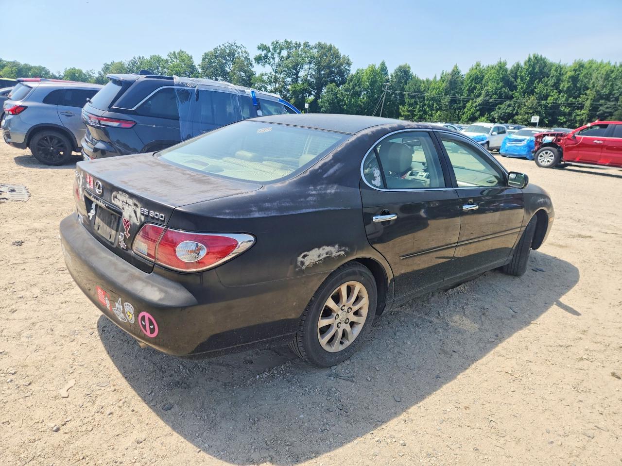 2003 Lexus Es 300 Black vin: JTHBF30G730148607