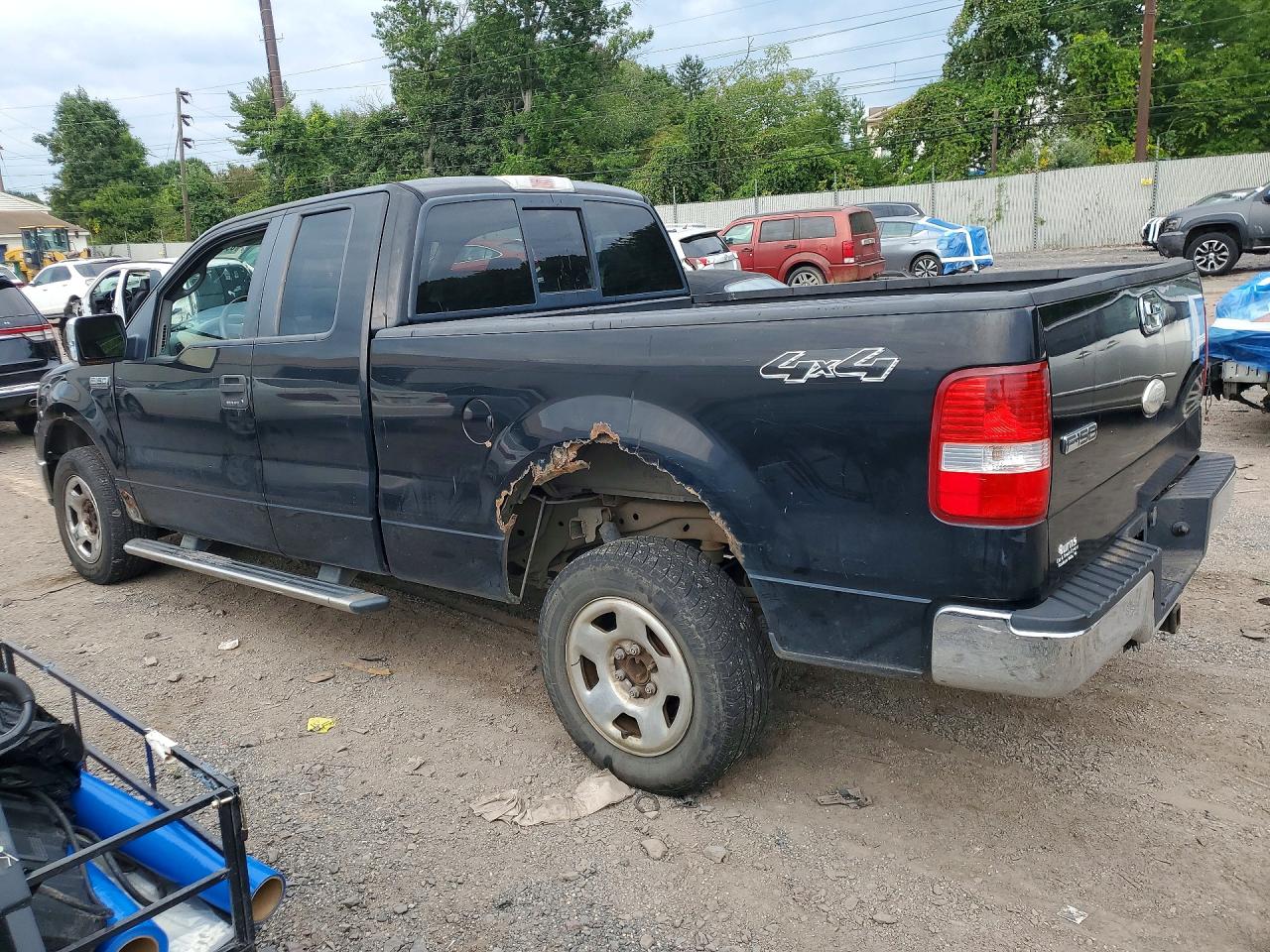 2007 Ford F150 Black vin: 1FTPX14V97FB04922