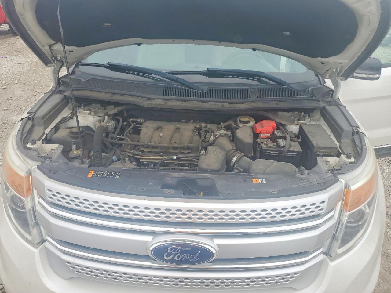 2014 Ford Explorer Xlt White vin: 1FM5K7D82EGA53477