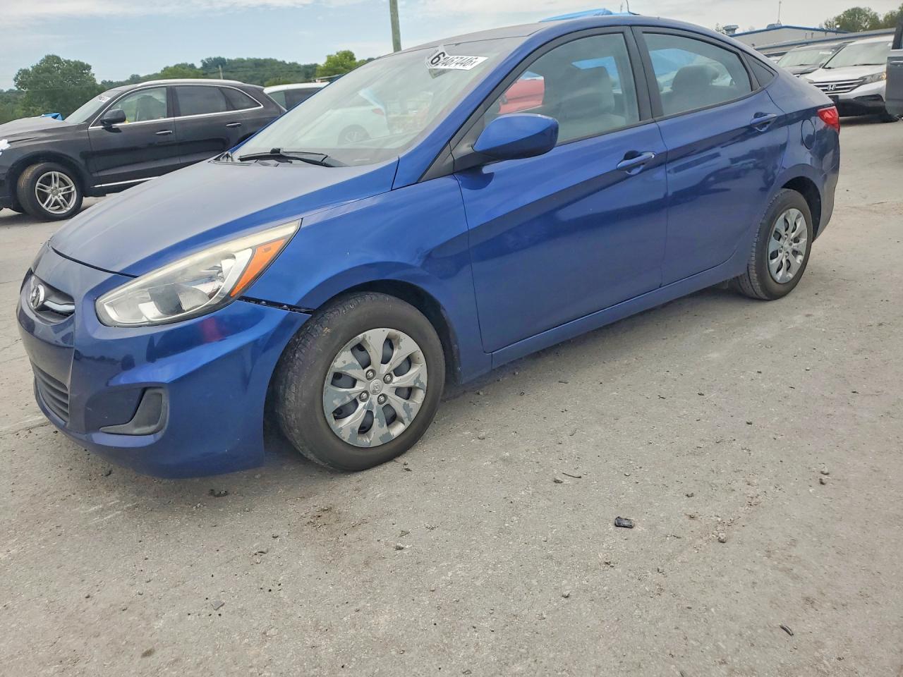 2015 Hyundai Accent Gls Blue vin: KMHCT4AE0FU821652