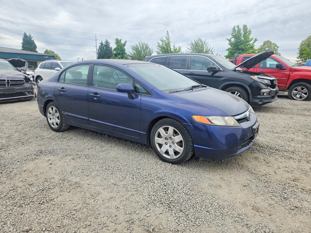2006 Honda Civic Lx Blue vin: 1HGFA16526L137188