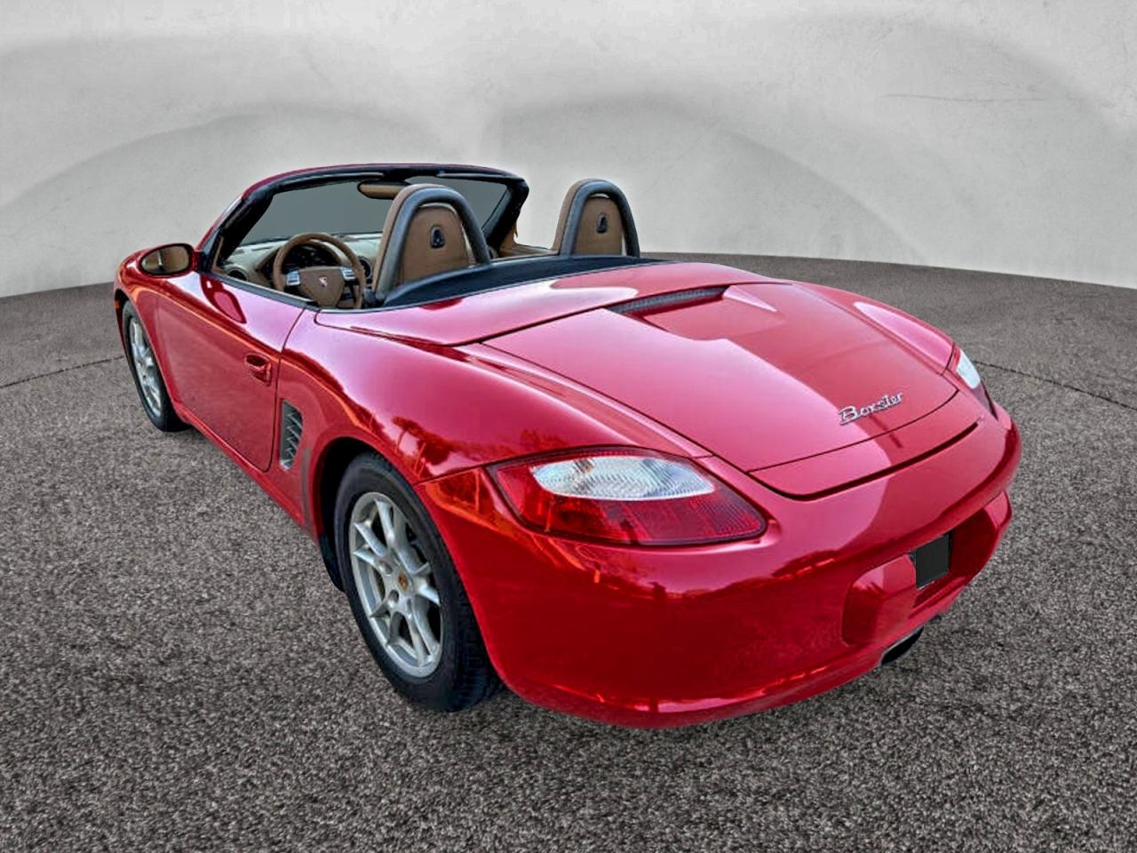 2006 Porsche Boxster Red vin: WP0CA29886U712353
