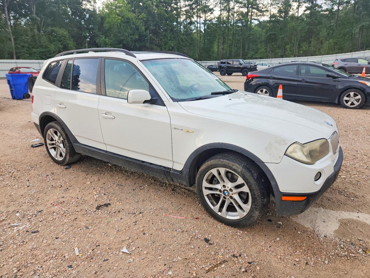 2007 Bmw X3 3.0si Белый vin: WBXPC93487WF28259