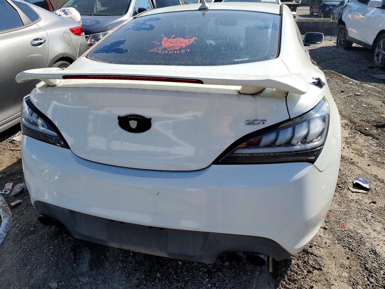 2010 Hyundai Genesis Coupe 2.0t White vin: KMHHT6KD6AU013452